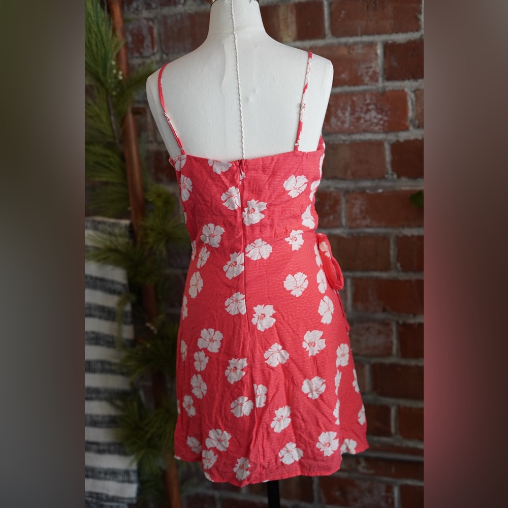 Pink Floral Mini Dress